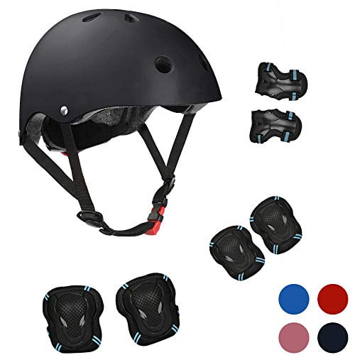 Adjustable Sports Protective Gear Set Knee Elbow Pads Wrist Pads for Age 3-8 Youth 9-14 Boys Girls Kids Bike Helmet Toddler Helmet Skateboard Helmet and Pads Adjustable Sports Protective Gear Set Knee Elbow Pads Wrist Pads for Age 3-8 Youth 9-14 Boys Girls Kids Bike Helmet Toddler Helmet Skateboard Helmet and Pads